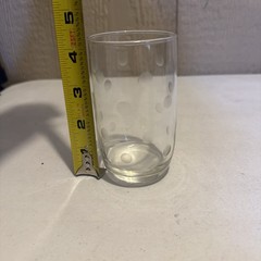 Etched Polka Dot Mini Glass