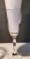 2 High Quality Crystal Champagne Flute Glasses Unknown Brand