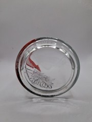 Vintage Anchor Hocking Juice Tea Glass Song Bird Northern Cardinal Barware 5″