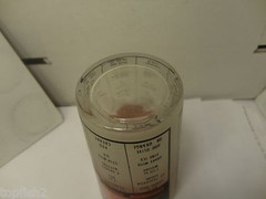 Mix Drink Guide Glass Frosted Tumbler 1-12 Oz Scale w/1 Oz Inc Federal(Used/EUC)