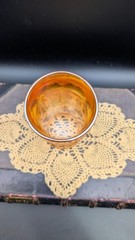 Vintage Fenton Marigold Iridescent Butterfly and Berry Carnival Glass Tumbler