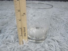 Vintage Wizard Of Oz 50th Anniversary Clear Rocks Glass Etched 1989 Unmarked