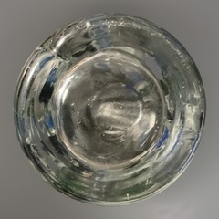 Set of Six Global Amici Harlequin II Blue & Green Blown Glass Highballs