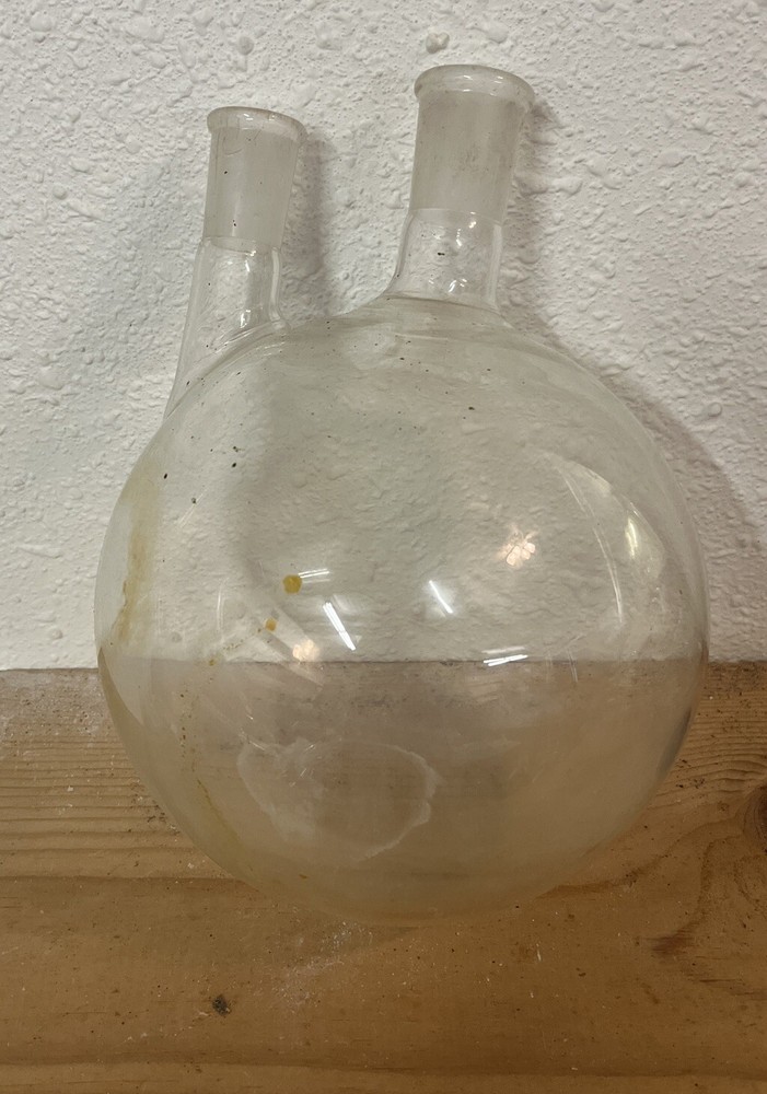 Unmarked 3000ml Two Neck Round Bottom Boiling Flask (24/40, 29/42)