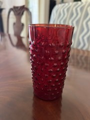 Vintage Anchor Hocking Glass Co “Ruby Red” Water” 9oz. Tumbler