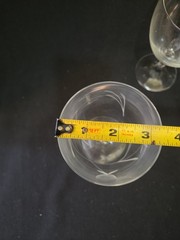 Vintage Fine Crystal Wine Glasses By Diamond Craft Co. With Original Box/Papers