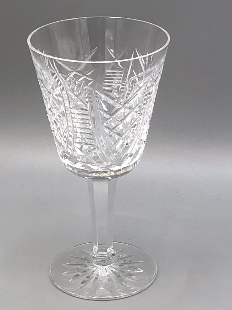 Clare clear Crystal by Waterford individual Claret/ Red Wine Glasses 5 7/8″