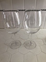 2 WATERFORD ROBERT MONDAVI CABERNET WINE GLASSES 22 FL OZ 9-3/4″