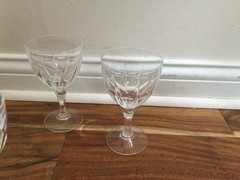 set THREE Cristal d’Arques Crystal BERGERAC – 6»X3.25 wine glasses