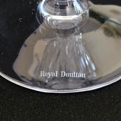 Royal Doulton Stratford Crystal Iced Tea Glass Cut Fans & Criss-Cross – One