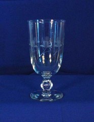 Libbey Fernleigh Iced Tea C1118 Gray Cut Petals Stem 3003 No Trim USA bfe1131