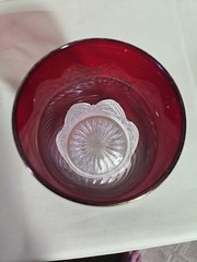 Victorian Ruby Flashed 3.75 Inch Philadelphia Souvenir,Excelsior Springs.