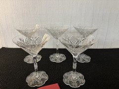 3 Elbeuf Champagne Glasses Crystal From BACCARAT (Price Per Unit)