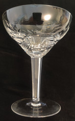 Vintage Royal Leerdam Netherland Carola Crystal Tall Sherbet Cut Glass 5.25 In
