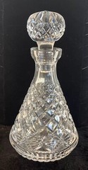 WHISKEY SPIRITS ALANA ROLY POLY CRYSTAL DECANTER by WATERFORD Mint Signed