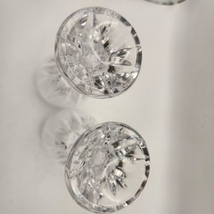 Set of 4 ~ Mikasa «PARK LANE» Crystal ~ Water Goblets ~ 6 3/4″ Tall