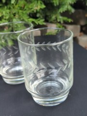 Vtg Winchester Crystal Drinking Glasses Anchor Hocking Laurel 15oz Ice Tea NOS