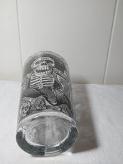 Jose Guadalupe Posada Pint Glass Preowned Revolutionary Calaveru From Oxaxca