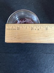 6 Vintage Bohemian Cranberry cut-to-clear Highball Tumblr glasses
