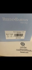Reed & Barton Tempo Crystal Cocktail Glasses Set Of 2 New In Box.