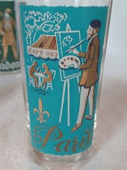 Vintage Libbey International Cities of The World Set of 7 MCM Highball Glasses