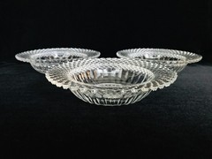 Anchor Hocking Clear Miss America Depression Glass Cereal Bowls, Set of 3