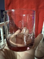 Vintage Rare Unmarked Pink Depression 8oz Brandy Or Drink Glasses (7) 1 Wine
