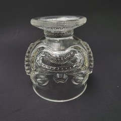 Vintage Tiki Glass Two Faced Goblet Happy Sad Face Cocktails Hawaiian 4.5 Inch