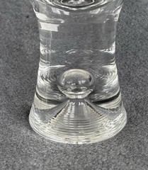 Set of 2 Tapio Red Wine Glasses Littala Designed by Tapio Wirkkala Bubble Stem