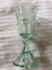Tiara Glass The Last Supper Cross Goblet Or Communion Chalice – Green