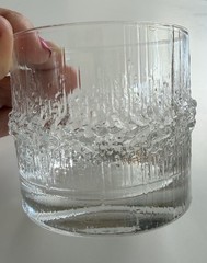 Iittala Ultima Thule Lowball Rocks Glass Tapio Wirkkala Finland 60s VTG
