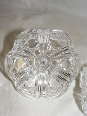 Vintage Crystal Footed Covered Candy Bowl European Collection W. Germany 12-b