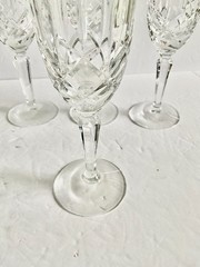 Gorham Cut Crystal Lady Anne Fluted Champagne Glasses (Set of 4) – 8 5/8″