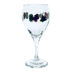 Libbey LRS171 Hand Painted Purple Grape Cluster 12 OZ Glass Water Goblet NEW