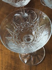 Saint St Louis Crystal France TARN, Clear Champagne or Tall Sherbet, 5″ Tall