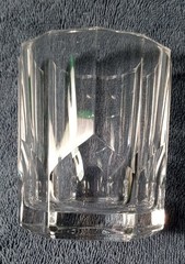 4 WHISKEY GLASSES Vintage NACHTMANN Alexandra Double OLD FASHIONED Heavy 4″Tall