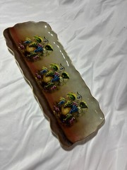 Cheese Server Plate Vineyard Blessings by Lisa White Tray Appetizer Hanging 15″