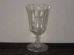 Heisey Orchid Low Water Goblet