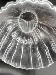 Ribbed Clear Glass Carafe