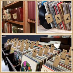 26 Pcs Library Alphabet Book Dividers Wooden Vinyl Record Dividers Organizer …