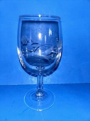 Set 8 Extremely Rare New??? Etched Wine Glasses With Leaves & Grapes (27a-dr)