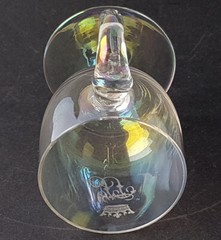 Rare Glass Cup Foot Cup Adelskrone around 1900 O397