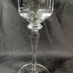 4 MIKASA Jamestown Wine Goblets Glasses Gold Trim Crystal FLUTED 9 1/4” Tall