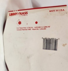 Vintage Libbey Holiday Stripes Cooler Glasses Red Green Gold Tumbler 15oz 6.25″