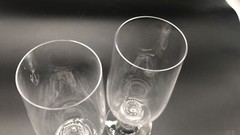 Villeroy & Boch VALLERY Clear Twist Spiral Stem Iced Tea Water Glass 7” Set of 2