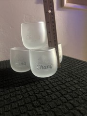 4 4 oz. Chang Beer Tasting Glasses 170 Ml Lyra Glass/Cloudy