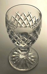 Vintage Boyne (Cut Foot) 4Inch Port Wine by Waterford Crystal, Exc/Signed