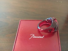 Baccarat Crystal Necklace And Ring Set