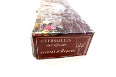 6 Vintage CRISTAL D’ARQUES VERSAILLES 4″ Cordial Glasses 1.75 oz J G DURAND