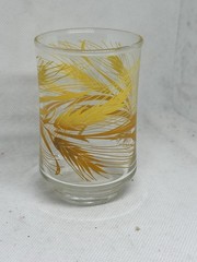 1970’s Vintage Libbey Harvest Gold 6oz Juice Glasses EUC